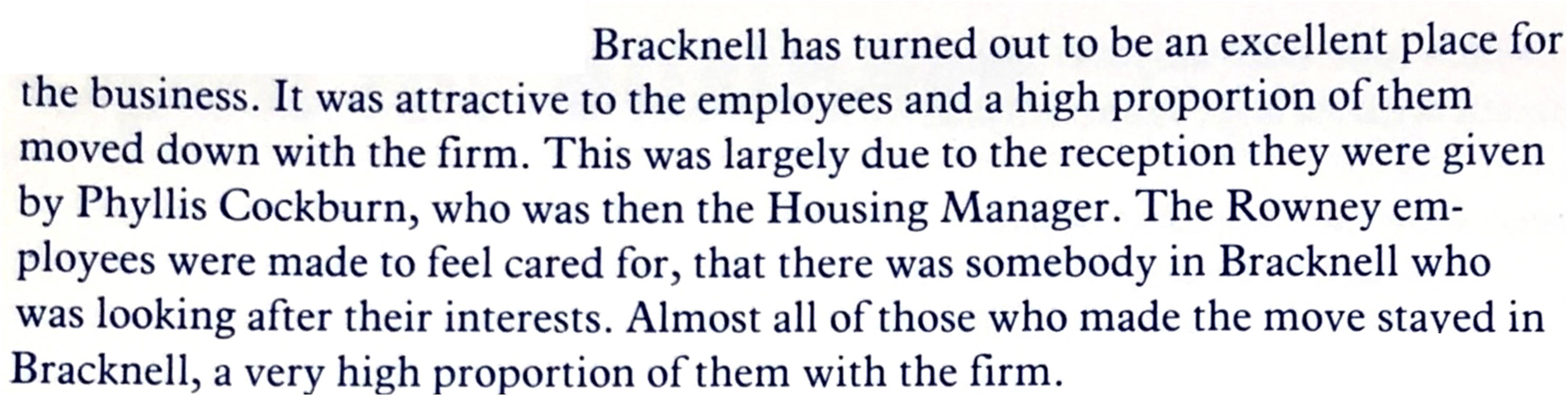 Bracknell The Making of Our Town: Bracknell Development Corporation, 1982, page 64 ref. NTB/G/26/2/4