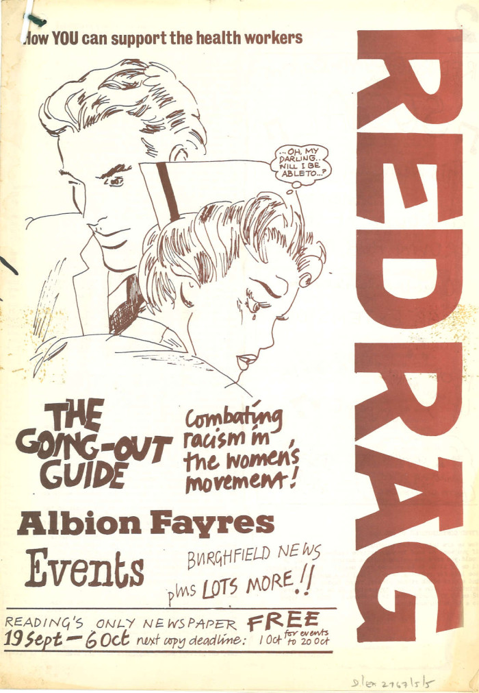 Cover of Red Rag newsletter, 1982 ref. D/EX2676/5/5