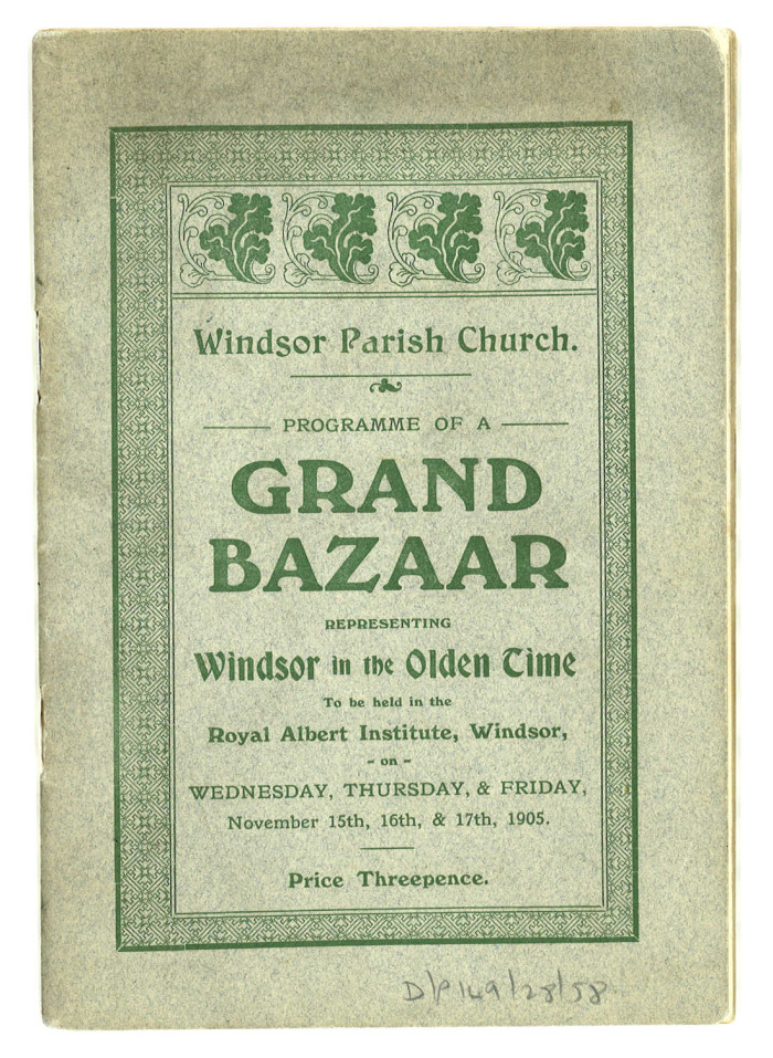 Grand Bazaar booklet cover 1905 ref. D/P149/28/58