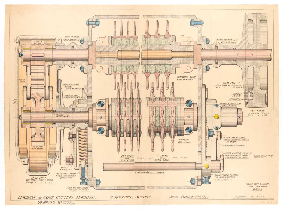 Engine design plan 1922 ref. D/SG8/4/77
