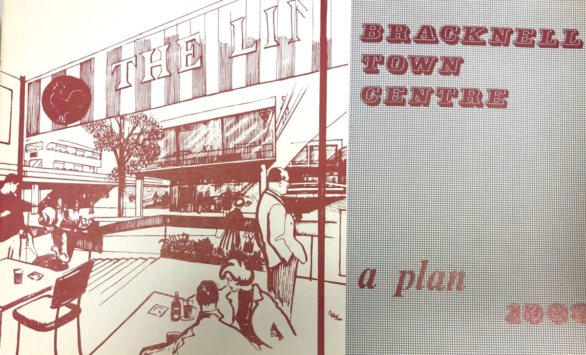 The front cover of a pamphlet created by the Bracknell Development Corporation to showcase their plans for the development of Bracknell Town Centre, 1963 ref. NTB/G/26/4/5 