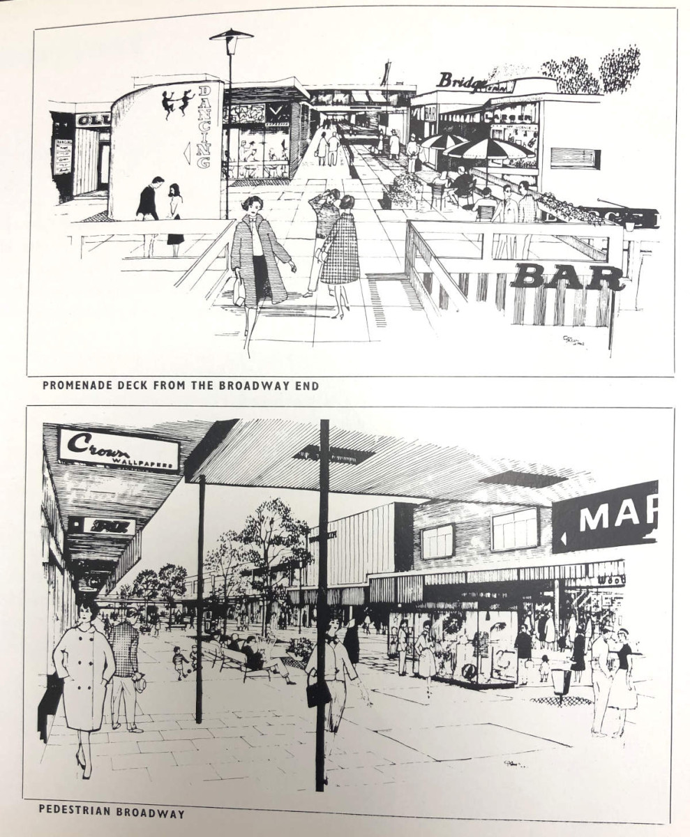 A pamphlet created by the Bracknell Development Corporation to showcase their plans for the re-development of Bracknell Town Centre, 1963, page 10 ref. NTB/G26/4/5