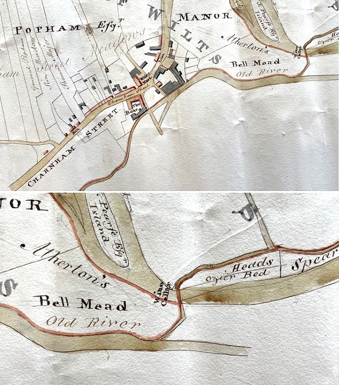 Plan showing boundary of Eddington Manor, 1831 reference /EX2010/6