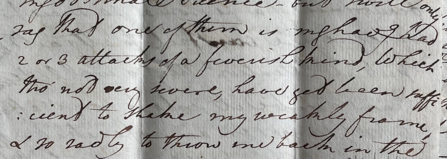 Section of handwritten letter.